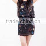 Girl Casual Summer Dress Batik Fashion Dress Women Summer 2016 Mini Dresses thumbnail-4