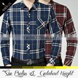 OEM Service Fashional Design Plaid Casual 92% Polyester 8% Spandex Mens Shirt Pocket Style for t Shirt Manufacturer Philippines thumbnail-1