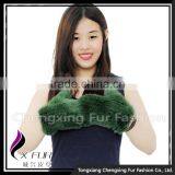 CX-A-60P Hand Knitted Winter Warm Genuine Mink Fur Gloves thumbnail-5