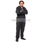 Wholesale Zipper Thick Flannel Soft XXL Hoodie Footless Onesie thumbnail-1