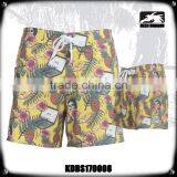 Direct Manufacturer OEM New Allover Pineapple Print Swimwear 2017 Custom Print Men's Swim Trunks thumbnail-1