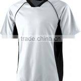 Jersey Training Athlitic Style Tee 1 X 1 Rib Knit V-Neck Collar Tshirt Customizable 100% Polyester Grid Mock Mesh Tops thumbnail-6