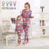 Custom Weatern Style Laughing Pyjamas Mother Daughter Matching Clothing thumbnail-3