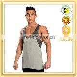 Custom Block Color Gym Singlet for Men, Wholesale Stringer Sinlget thumbnail-2