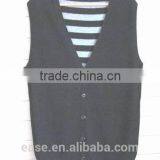 Latest Arrived Men's Solid Color Sleeveless Sweater Wool Knit Vest Wholesale thumbnail-3