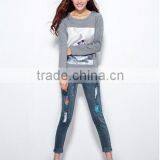 Female Hemp Grey Space Cotton Fleece thumbnail-3
