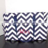 Fashion Monogrammed Big Stripe Tote Bag thumbnail-1