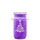 USA Made 27 oz Tritan Storage Mason Jar With Screw-On Lid - Measurements on Side of Jar and Comes With Your Logo thumbnail-5