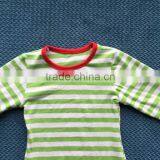 2016 Baby Christmas Dresses Green Stripe Red Ruffle Baby Long Sleeve Dress thumbnail-2