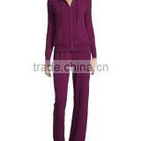 Women Cashmere Plain Tracksuit Jogging Warm Hood Set thumbnail-3