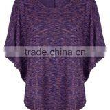 Women's Sexy Purple Maroon Charcoal Grey Bat t Shirt thumbnail-2