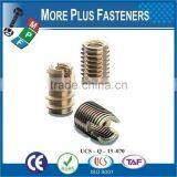 Made in Taiwan Stainless Steel Self Tapping Groove Pin Threaded Insert Threaded Nut For Plastic thumbnail-4