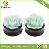 Hot Sell Colorful Rose Flower Acrylic Ear Plug Body Piercing thumbnail-3