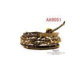 Engravablebraceletleatherleatherbracelet thumbnail-1