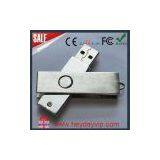 2GB &4GB Laser Logo Swivel Metal Usb thumbnail-1