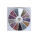 Nail art round crystal accessories