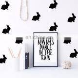 Cute Rabbit Ins Style Vinyl Wall Sticker Children Room Home Decoration Mural Roon Decal thumbnail-3