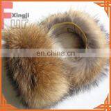 Natural Color Real Raccoon Fur Cuff thumbnail-3
