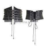 Gothic Style Underbust Black Softbone Synthetic Leather Corsage Punk Rave Y-659 thumbnail-1