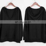 China Suppliers Wholesale Clothing OEM Ladies V-neck Long Sleeves Loose-fit Top and Blouse for thumbnail-2