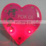 LED Flashing Attach Pin/color Badge With LED/Light up Flashing Blink Badge