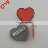 New Design Heart Shape Badge With Lapel Pin For Garments thumbnail-3