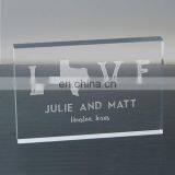 Engraved Love Established Acrylic Keepsake,Paperweight Keepsake Stands thumbnail-3