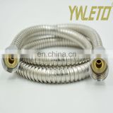 Hot sale extensible flexible polished chrome brass connector stainless steel handheld shower head hose