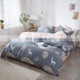I@home Ins Nordic White Striped Print Cotton Duvet Bedsheets Bedding Set thumbnail-2
