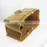 Yellow Color Hot Selling Cosmetic Handbag Purse Felt Make up Organizer Bag thumbnail-7