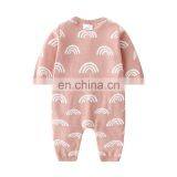 RTS Baby Toddler Newborn Rainbow Romper Winter Jumpsuits Sweater Romper thumbnail-5