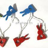 2020 New 10L Led Easter Festival Colorer Wood Rabbit Heart String Light For Home Decoration Bedroom Wall Holiday Lighting thumbnail-5