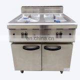 Hotel Restaurant Commercial Cooking Equipment Vertical 2-Tank Gas Fryer With Cabinet thumbnail-3