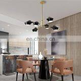 Artistic Modern Chandelier LED Pendant Light White and Black Hanging Lamp thumbnail-4