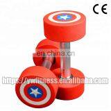 Wholesale Price Gym Equipment Power Training PU Dumbbell thumbnail-4