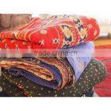 Handmade Organic Vintage Kantha Quilt Bedding GUDARI Reversible Throw Ralli Wholesale Handmade Indian Lot