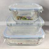 Microwave Oven Safe Glass Food Storage Container With Snap Locking Lid thumbnail-1