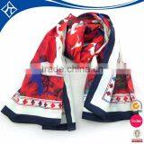 Production Woven Lady Pure Silk Christmas Scarf Long thumbnail-1