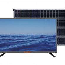 JUA Energy 24 Inch LCD Solar TV with 40W PV Panel and 120Wh LiFePO4 Battery