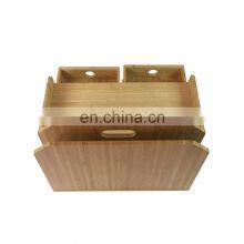 Wholesale Eco-friendly Natural Bamboo Storage Boxes Custom Logo Table Organizer Box With 4 Drawers thumbnail-4
