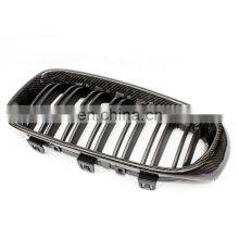 Carbon Fiber GT F34 Bumper Grill for BMW 3 Series Kindly Front Grill Double Line M3 Style Auto Parts 2012-2019 thumbnail-5