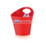 Bathroom Plastic Round Oval Storage Basket Hanging Basket With Handles thumbnail-3