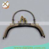 Emboss Flower Pattern Handbag Frame With High Heels Head and Metal Handle