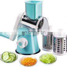 Kitchen Manual Round Mandolin Slicer Grinder Multifunction Cheese Grater Vegetables Grinder thumbnail-2