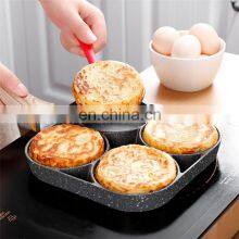 4 Hole Frying Pot Pan Thickened Omelet Pan Non-stick Egg Pancake Steak Cooking Egg Ham Pans Breakfast Maker Cookware thumbnail-3