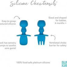 Silica Gel Baby Spork Cutlery Set, Training Kit, Guided Weaning for Infants Over 6 Months Old thumbnail-3