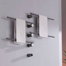 Ванное электрическое подогревающее полотенцесушилка, полотенцесушилка для ванной, настенный из нержавеющей стали, 2 цвета thumbnail-3