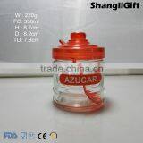 330ml Cylinder Glass Jar Glass Spice Bottles Three A Set With Scoop thumbnail-4