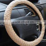Cream Knitted Pvc Steering Wheel Cover thumbnail-1