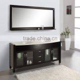 Black Floor Stand Wooden Bathroom Furniture X068 thumbnail-4